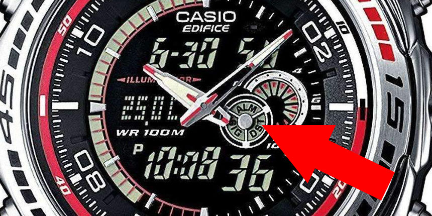 casio edifici efa-121d-1avef indikátory stavů