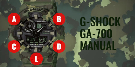 G-Shock GA-700 návod (manuál)