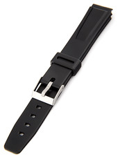 Unisex plastový černý řemínek k hodinkám P081