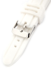 Unisex silikonový bílý řemínek k hodinkám SC-01B