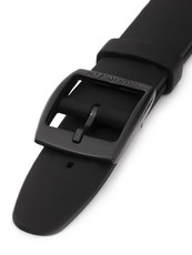 Unisex černý silikonový řemínek k hodinkám Swatch ASUYB001