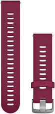 Silikonový řemínek Garmin 20mm, Cerise, Quick Release, 010-11251-1C