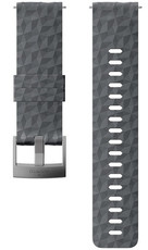 Silikonový řemínek k hodinkám Suunto Spartan Sport, Spartan Sport Wrist HR/Baro a Suunto 9 Graphite/Gray M 24mm