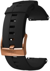 Silikonový řemínek k hodinkám Suunto Spartan Sport WHR Black/Copper 24mm