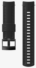 Silikonový řemínek k hodinkám Suunto Spartan Sport Wrist HR/Baro a Suunto 9 Black/Black M 24mm