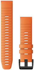 Garmin Řemínek pro fenix6 - QuickFit 22, silikonový, oranžový, černá přezka
