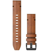 Kožený řemínek Garmin 22mm, Chestnut, QuickFit, 010-12863-05