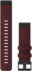 Nylonový řemínek Garmin 22mm (pro Garmin Fenix 8/7/6 (47mm), Epix 2 aj.), červený V1, QuickFit, 010-12863-06