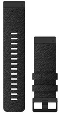 Řemínek Garmin QuickFit 26mm, nylonový, tmavě šedý, černá přezka (Fenix 7X/6X/5X, Tactix aj.)
