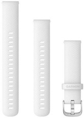 Silikonový řemínek Garmin 18mm, White, Quick Release, + prodloužená část, 010-12932-0B