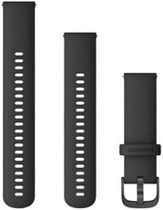 Garmin Řemínek Quick Release 22mm, silikonový černý, černá přezka (+ prodloužená část)