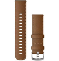 Kožený řemínek Garmin 22mm, Brown, Quick Release, 010-12932-24