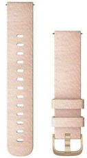 Řemínek Garmin Quick Release 20mm, nylonový, růžový, zlatá přezka (Venu, Venu Sq, Venu 2 plus aj.)