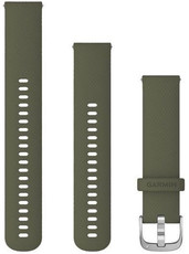 Silikonový řemínek Garmin 20mm, Moss, Quick Release, + prodloužená část, 010-12924-11