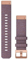 Garmin Řemínek pro fenix6S - QuickFit 20, nylonový, fialový, růžovo-zlatá přezka