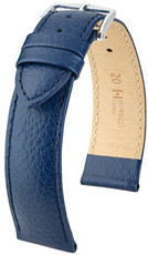 Tmavě modrý kožený řemínek Hirsch Kansas L 01502080-2 (Teletina)
