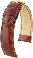 Hnědý kožený řemínek Hirsch Ascot L 01575070-1 (Teletina)