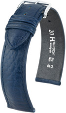 Tmavě modrý kožený řemínek Hirsch Camelgrain L 01009080-2 (Teletina)