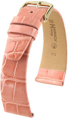 Kožený řemínek Hirsch Prestige L 02207023-1, oranžový, aligátoří kůže, délka L, Quick Release