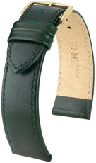 Kožený řemínek Hirsch Osiris M 03475140-1, zelený, teletina, délka M, Quick Release
