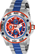 Invicta Marvel Quartz 44mm 27018 Captain America Limited Edition 4000pcs