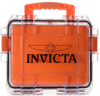 Kufr Invicta na 3ks hodinek průhledný oranžový (DC3PCORG)