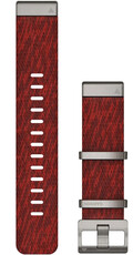 Nylonový řemínek Garmin 22mm, Red, QuickFit, 010-12738-22