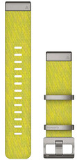 Nylonový řemínek Garmin 22mm, Yellow/Green, QuickFit, 010-12738-23
