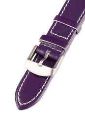 Unisex kožený fialový řemínek k hodinkám W-00-H