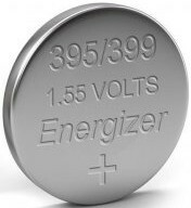 Knoflíková stříbrozinková baterie Energizer 1,5V (typ 395)