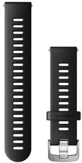 Silikonový řemínek Garmin 20mm, Black, Quick Release, 010-11251-9P
