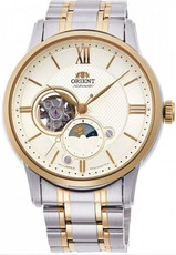 Orient Classic Sun and Moon Open Heart Automatic RA-AS0007S10B