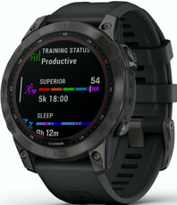 Garmin Fenix 7 PRO Sapphire Solar Grey DLC Titanium / Black Band