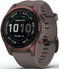 Garmin Fenix 7S Sapphire Solar Bronze Titanium / Grey Band