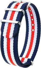 Vícebarevný textilní NATO řemínek Hirsch Rush L 40406028-2 (Nylon)
