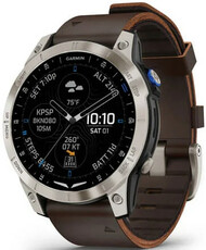 Garmin D2 Mach 1, Oxford Brown Leather Band (+ náhradní řemínek)