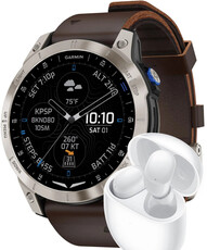 Garmin D2 Mach 1 (Premium), Oxford Brown Leather Band (+ náhradní řemínek)