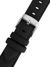 Kožený řemínek Morellato Flake 5615D60.019 M, černý, recyklovaný materiál