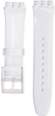 Unisex průhledný silikonový řemínek pro hodinky Swatch