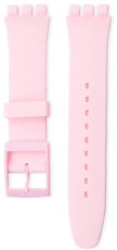 Unisex růžový silikonový řemínek pro hodinky Swatch 17mm