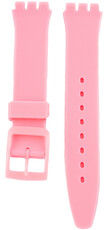 Unisex růžový silikonový řemínek pro hodinky Swatch