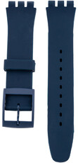 Unisex tmavě modrý silikonový řemínek pro hodinky Swatch 19mm