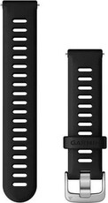 Silikonový řemínek Garmin 18mm, Black, Quick Release, 010-11251-3E