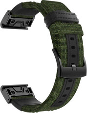 Řemínek QuickFit 26mm, nylonový, zelený, černá přezka (Garmin Fenix 7X/6X/5X, Tactix aj.)