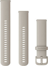 Silikonový řemínek Garmin 20mm, French grey, Quick Release, + prodloužená část, 010-13021-07