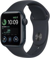 Apple Watch SE (2022) GPS, 40mm Pouzdro z temně inkoustového hliníku, sportovní řemínek