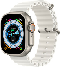 Apple Watch Ultra, GPS + Cellular, 49mm s bílým řemínkem "Ocean band"