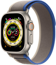 Apple Watch Ultra, GPS + Cellular, 49mm s šedomodrým řemínkem "Trail loop" (S/M)