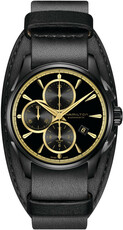 Hamilton Jazzmaster Black & Gold Automatic Chronograph H32506730