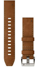 Kožený řemínek Garmin 22mm, Brown, QuickFit, 010-13225-08